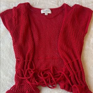 PacSun Red Crochet Top